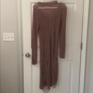 Oversized Distressed Knit Sweater Forever21